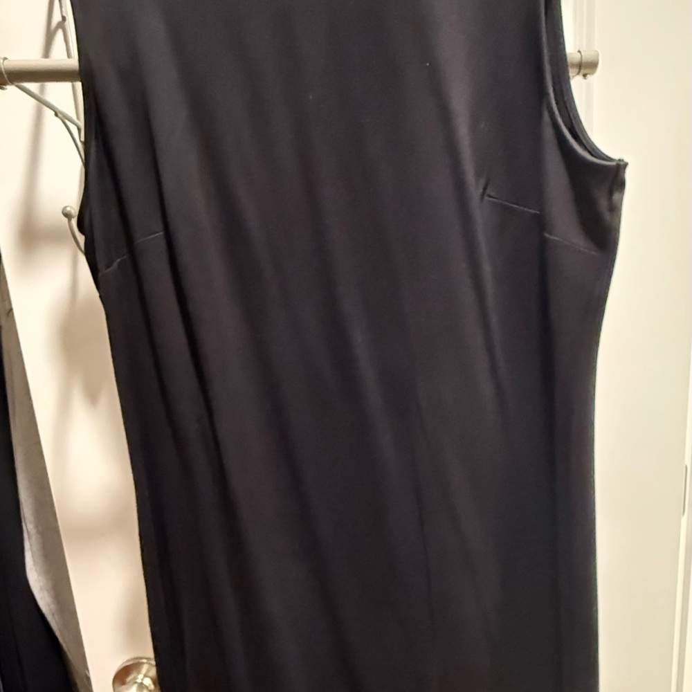Nordstrom Black Sleeveless Midi Dress